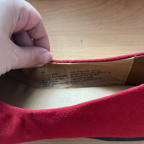 Merona flats in red - Picture 3 of 4